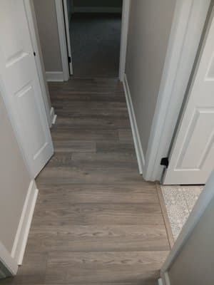 Finished BAX flooring installation detail